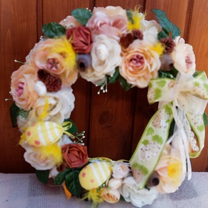 Romantikus idill-    (nagy méret) koszorú,ajtódísz,kopogtató - Meska.hu