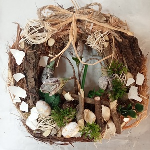 Hóvirágom,virágom: természetes, ajtódísz,koszorú,kopogtató - otthon & életmód - dekoráció - ajtó- és ablak dekoráció - ajtódísz & kopogtató - Meska.hu