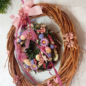 Csillagfürt ..EgyKicsi tavasz buxus ajtódísz,koszorú,kopogtató - otthon & életmód - dekoráció - ajtó- és ablak dekoráció - ajtódísz & kopogtató - Meska.hu