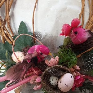 Tavaszi madárka egyedi ajtódísz  - otthon & életmód - dekoráció - ajtó- és ablak dekoráció - ajtódísz & kopogtató - Meska.hu