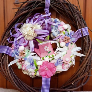 Húsvéti Hímes tojás l.koszorú,ajtódísz,kopogtató - otthon & életmód - dekoráció - ajtó- és ablak dekoráció - ajtódísz & kopogtató - Meska.hu