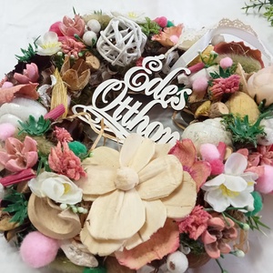 Édes  otthon ajtódísz,kopogtató,koszorú,. - otthon & életmód - dekoráció - ajtó- és ablak dekoráció - ajtódísz & kopogtató - Meska.hu