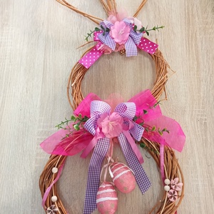 Húsvéti nyuszi,nagy ,természetes ajtódísz  - otthon & életmód - dekoráció - ajtó- és ablak dekoráció - ajtódísz & kopogtató - Meska.hu