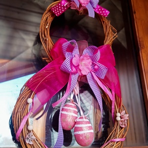 Húsvéti nyuszi,nagy ,természetes ajtódísz  - otthon & életmód - dekoráció - ajtó- és ablak dekoráció - ajtódísz & kopogtató - Meska.hu