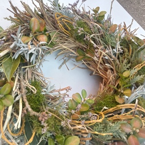 Country természetes tavaszi, húsvéti ajtódísz  - otthon & életmód - dekoráció - ajtó- és ablak dekoráció - ajtódísz & kopogtató - Meska.hu