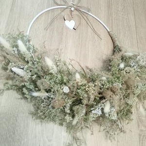 Boho-bohem romantikus természetes ajtódísz,falidisz - otthon & életmód - dekoráció - ajtó- és ablak dekoráció - ajtódísz & kopogtató - Meska.hu