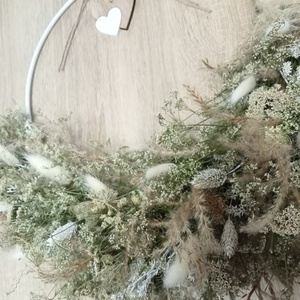 Boho-bohem romantikus természetes ajtódísz,falidisz - otthon & életmód - dekoráció - ajtó- és ablak dekoráció - ajtódísz & kopogtató - Meska.hu