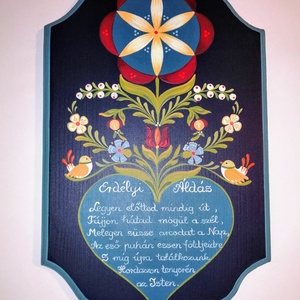 Erdélyi Áldás, Otthon & Életmód, Vallás, Házi áldás, Festett tárgyak, MESKA