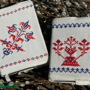 Énekeskönyv borító, keresztszemes könyvborító - akár keresztelőre is ;) - otthon & életmód - papír, írószer - könyv- és füzetborító - Meska.hu