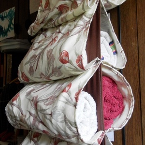 Textil cipőtartó vagy törölközőtartó, textil tároló -  - Meska.hu