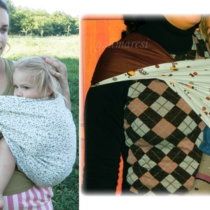 Kétszínű babahordozó erszény, hordozó, babaerszény, babazsák - BABAKÖZELBEN! - játék & sport - 3 éves kor alattiaknak - kenguru & hordozó - Meska.hu