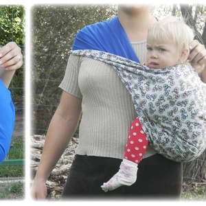 Kétszínű babahordozó erszény, hordozó, babaerszény, babazsák - BABAKÖZELBEN! - játék & sport - 3 éves kor alattiaknak - kenguru & hordozó - Meska.hu