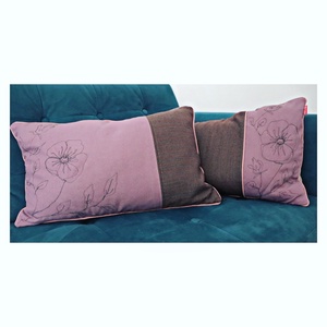 Purple P párnahuzat, Otthon & Lakás, Lakástextil, Párna & Párnahuzat, Varrás, Meska