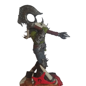world of warcraft orc szobor - otthon & életmód - dekoráció - asztal és polc dekoráció - asztaldísz - Meska.hu