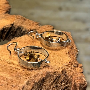 Kör fülbevaló - ékszer - fülbevaló - lógós kerek fülbevaló - Meska.hu