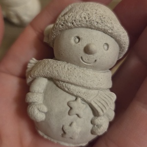 Hóember gipszfigura 3db - kellékek & szerszámok - dekorációs kellékek - figurák - Meska.hu