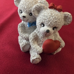 Gipsz macik szívvel natúr vagy festett, Kellékek & szerszámok, Dekorációs kellékek, Figurák, Gipszöntés, Festett tárgyak, MESKA