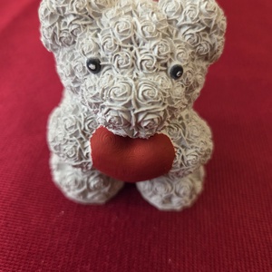 Gipsz macik szívvel natúr vagy festett, Otthon & Életmód, Dekoráció, Dísztárgy, Gipszöntés, Festett tárgyak, MESKA