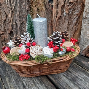 Hagyományos karácsony-Adventi dekoráció,  karácsonyi  asztali dísz - karácsony - Meska.hu