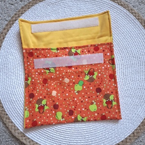 Uzsonnás zsák almáskosár mintával - otthon & életmód - dekoráció - virágdísz és tartó - csokor & virágdísz - Meska.hu