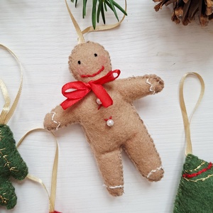 Karácsonyfadíszek Mézi, csengő, fenyő, gömb 4 db filc szett, karácsonyi dekoráció, függődíszek  - karácsony - karácsonyi lakásdekoráció - karácsonyfadíszek - Meska.hu  Karácsonyfadíszek Mézi, csengő, fenyő, gömb 4 db filc szett, karácsonyi dekoráció, függődíszek  - karácsony - karácsonyi lakásdekoráció - karácsonyfadíszek - Meska.hu