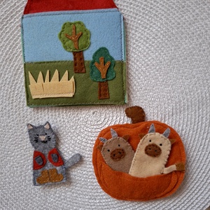 Iciri- piciri c. meséhez filc ujjbáb készlet  - játék & sport - bábok - ujjbáb - Meska.hu