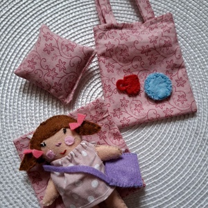 Panka piknikje- szütyős textiljáték, Azonnal vihető - játék & sport - szerepjáték - Meska.hu