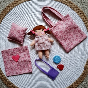 Panka piknikje- szütyős textiljáték, Azonnal vihető, Játék & Sport, Szerepjáték, Varrás, MESKA