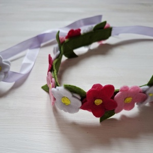 Tavaszi virágos fejdísz és csuklódísz kislánynak - farsangi jelmez, álarc kiegészítő Azonnal vihető! - ruha & divat - jelmez & álarc - jelmez - Meska.hu