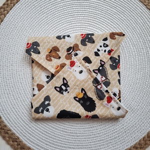 Cuki kutyák- újra szalvéta, textil szalvéta, csomagolás, Otthon & Életmód, Konyhafelszerelés, tálalás, Konyhai textil, Szalvéta, Varrás, MESKA