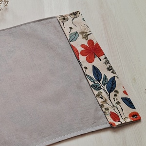 Vadvirágos könyvborító, jegyzetfüzet borító, textilborító - könyv & zene - könyvtok - Meska.hu