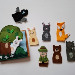 A három nyúl c. Meséhez ujjbábkészlet, Játék & Sport, Bábok, Ujjbáb, , MESKA