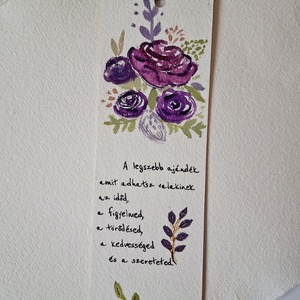 Kézzel festett könyvjelző idézettel -virágok -színes, bohó stílusban óvónéniknek, tanítóknak NÉVRE SZÓLÓAN! - könyv & zene - könyvjelző - Meska.hu