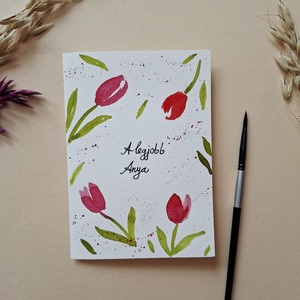 A legjobb Anya- anyák napi köszöntőlap Azonnal vihető!, Otthon & Életmód, Papír, írószer, Ajándékozás kellékei, Képeslap, üdvözlőlap, Fotó, grafika, rajz, illusztráció, MESKA