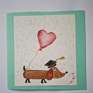 Tacsis ballagó pénzátadó lap, köszöntőlap,  - otthon & életmód - papír, írószer - ajándékozás kellékei - képeslap, üdvözlőlap - Meska.hu