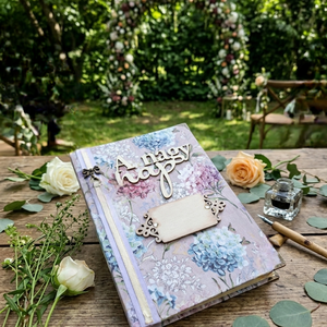 A nagy nap-Esküvői napló, vintage vendégkönyv A5,  Azonnal vihető! - Meska.hu