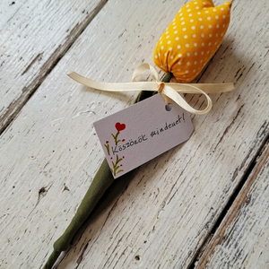 Sárga, pöttyös tulipán  ajándekba Azonnal vihető! - Meska.hu