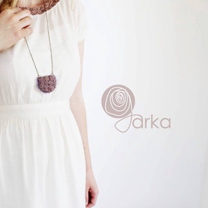 Félkör alakú medál, Ékszer, Nyaklánc, Hosszú nyaklánc, Varrás, MESKA