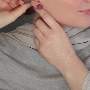 Kender fülbevaló, Ékszer, Fülbevaló, Pötty fülbevaló, Varrás, MESKA