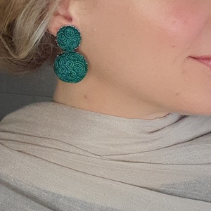 Kender fülbevaló - ékszer - fülbevaló - lógós kerek fülbevaló - Meska.hu