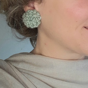 Gyapjú fülbevaló - Meska.hu