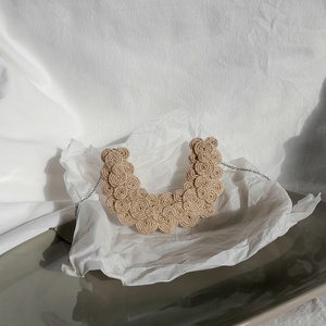 Natúr kender nyaklánc, Ékszer, Nyaklánc, Hosszú nyaklánc, Varrás, Ékszerkészítés, MESKA