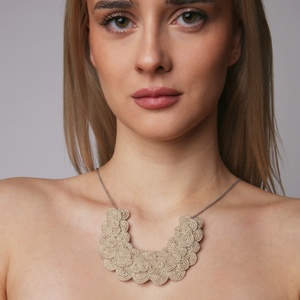 Natúr kender nyaklánc - Meska.hu