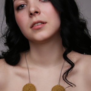 Natúr kender nyaklánc - ékszer - nyaklánc - medálos nyaklánc - Meska.hu