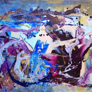 Káosz, Művészet, Festmény, Akril, Festészet, MESKA