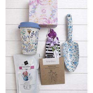 Nefelejcs - virágültetős köszönetajándék anyák napjára vagy tanév végére - otthon & életmód - virágdekoráció - virágdíszek - virágdísz kaspóban - Meska.hu