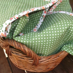 Textilszalvéta pogácsáskosárba patchwork módra -  - Meska.hu