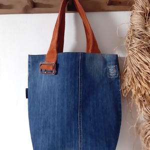Bohém farmer válltáska, tote bag kordbársonnyal kombinálva - táska & tok - bevásárlás & shopper táska - shopper, textiltáska, szatyor - Meska.hu