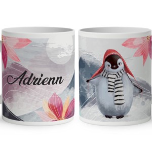 Kérd a neveddel - A legcukibb pingvin mintás bögre, Otthon & Életmód, Konyhafelszerelés, tálalás, Tálalás, Bögre & Csésze, , MESKA