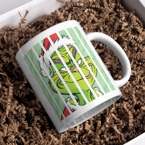 Grinch bögre, Otthon & Életmód, Konyhafelszerelés, tálalás, Tálalás, Bögre & Csésze, Fotó, grafika, rajz, illusztráció, MESKA
